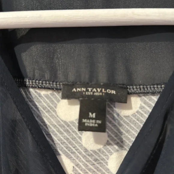 Ann Taylor Polka Dot Peplum Blouse - Picture 8 of 8